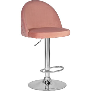 Стул барный Dobrin MILANA LM-3036 пудрово-розовый велюр (MJ9-32) стул дебют мебель монти маренго velutto 10 пепельно розовый