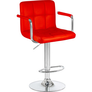 Стул барный Dobrin KRUGER ARM LM-5011 красный стул la alta tarcento в стиле eames красный