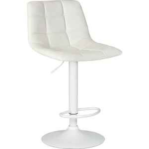 Стул барный Dobrin TAILOR WHITE LM-5017_WhiteBase белый PU сиденье для барного стула со спинкой delinia орлеан 43 5x26 см белый