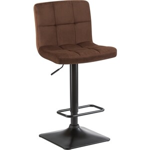 Стул барный Dobrin DOMINIC LM-5018 шоколадный велюр (MJ9-111) офисное кресло для персонала dobrin terry lm 9400 мятный велюр mj9 87
