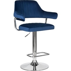 Стул барный Dobrin CHARLY LM-5019 синий велюр (MJ9-117) офисное кресло для персонала dobrin diana lm 9800 gold велюр mj9 101