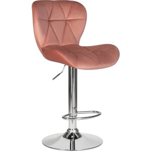 Стул барный Dobrin BARNY LM-5022 пудрово-розовый велюр (MJ9-32) стул дебют мебель монти маренго velutto 10 пепельно розовый