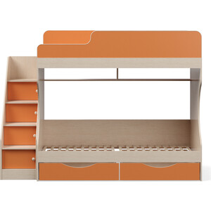 Кровать двухъярусная с ящиками Капризун Капризун 6 (Р443-оранжевый)