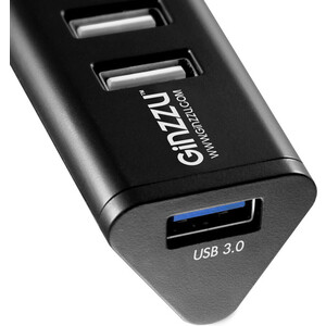 Адаптер Ginzzu HUB GR-315UAB Ginzzu USB 3.0/2.0, 7 port(1xUSB3.0+6xUSB2.0)+adp