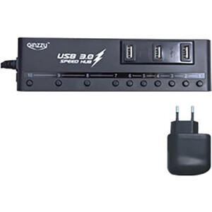 Адаптер Ginzzu HUB GR-380UAB Ginzzu USB 3.0/2,0 10 port + adapter