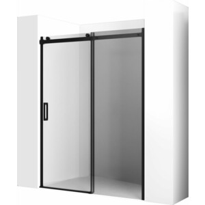 Душевая дверь Ambassador Benefit 120x200 прозрачная, черная (19021201HB) душевая дверь ambassador benefit 140x200 тонированная черная 19022203hbb