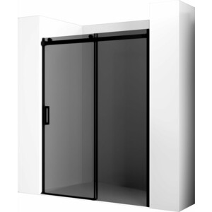 Душевая дверь Ambassador Benefit 150x200 тонированная, черная (19022204HBB) душевая дверь ambassador benefit 140x200 тонированная черная 19022203hbb