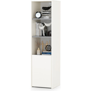 Модульная система для детской Моби Торонто 13.13 Шкаф комбинированный, цвет белый шагрень/стальной серый кофеварка bq cm3001 стальной белый