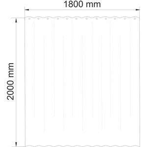 Шторка для ванной Wasserkraft Ammer мультицвет (SC-70102)