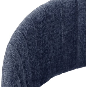 Стул Bradex Turin синий вельвет с чёрными ножками (FR 0555)