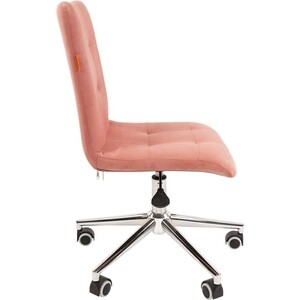 Офисное кресло Chairman 030 Россия ткань Т-26 розовый, хром, без подлокотников (00-07105062)