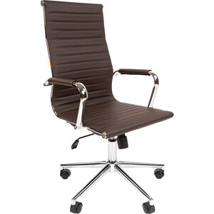 Офисное кресло Chairman 755 экопремиум коричневый (00-07107682) офисное кресло chairman 685 tw 11