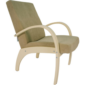 Кресло для отдыха Мебелик Денди шпон, Ткань ультра санд, каркас дуб шампань шпон кресло для отдыха мебелик шоле экокожа ева 2 каркас венге