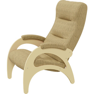 Кресло для отдыха Мебелик Модель 41 б/л Ткань мальта 03, каркас дуб шампань
