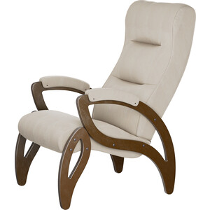 Кресло для отдыха Мебелик Весна компакт ткань ультра санд, каркас орех антик кресло для отдыха мебелик шоле экокожа ева 2 каркас венге