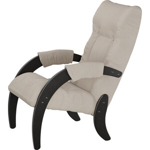 Кресло для отдыха Мебелик Модель 61 Ткань ультра санд, каркас венге кресло для отдыха мебелик шоле экокожа ева 2 каркас венге