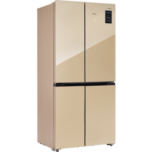 Холодильник Tesler RCD-482I BEIGE GLASS тостер tesler tt 255 beige