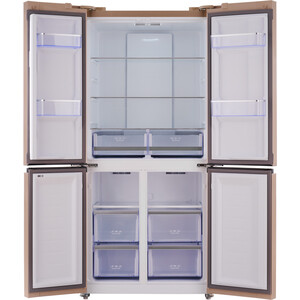 Холодильник Tesler RCD-482I BEIGE GLASS