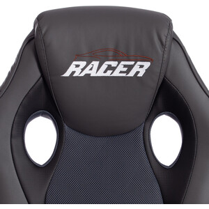 Компьютерное кресло TetChair Кресло RACER GT new кож/зам/ткань, металлик/серый, 36/12
