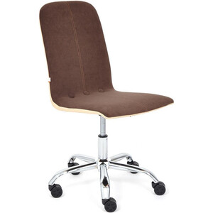 Компьютерное кресло TetChair Кресло RIO флок/кож/зам , коричневый/бежевый, 6/36-34 кресло tetchair softy lux флок 35 13594