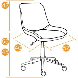 Компьютерное кресло TetChair Кресло STYLE флок , бордовый, 10