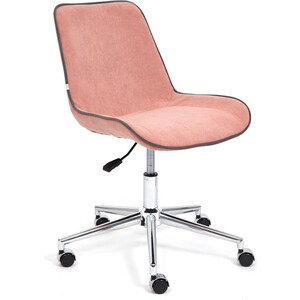 Компьютерное кресло TetChair Кресло STYLE флок , розовый, 137 кресло качалка tetchair papasan w 23 01 b с подушкой pecan орех флок олива 23