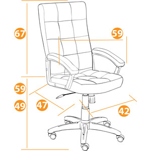 Компьютерное кресло TetChair Кресло TRENDY (22) кож/зам/ткань, зеленый/серый, 36-001/12