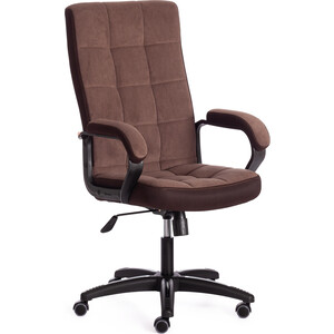 Компьютерное кресло TetChair Кресло TRENDY (22) флок/ткань, коричневый, 6/TW-24 кресло tetchair comfort lt 22 кож зам 36 6