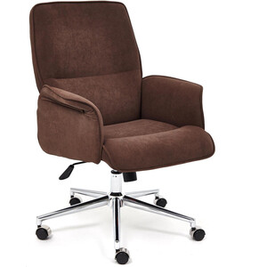 Компьютерное кресло TetChair Кресло YORK флок , коричневый, 6 кресло tetchair duke флок ткань коричневый бронза 6 tw 21