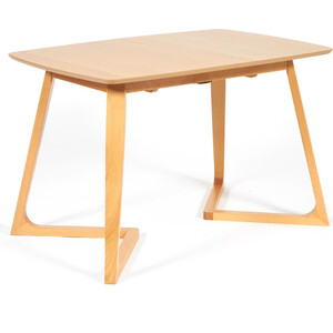 TetChair Стол раскладной Vaku (Ваку) основание бук, столешница мдф, 80x120+40x75 см натуральный стол на металлокаркасе brabix loft cd 004 дуб натуральный 641220