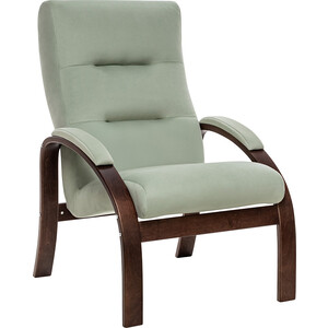 Кресло Leset Лион, орех текстура, ткань V14 кресло arsko сламбер орех оранжевый вельвет