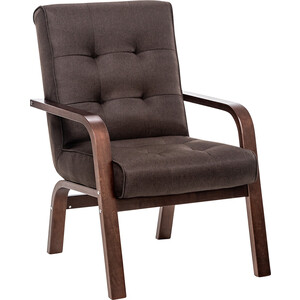 Кресло Leset Модена орех текстура, ткань Malmo 28 кресло arsko сламбер орех оранжевый вельвет
