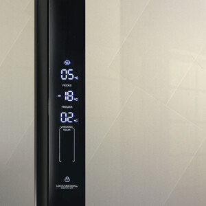 Холодильник Ginzzu NFK-610 шампань стекло inverter