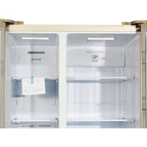 Холодильник Ginzzu NFK-610 шампань стекло inverter
