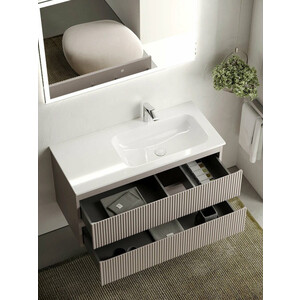 Мебель для ванной Sancos Snob R 100х45 правая, Doha Soft