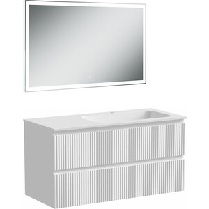 Мебель для ванной Sancos Snob R 100х45 правая, Bianco мебель для ванной emmy мони 40х22 правая белая