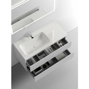 Мебель для ванной Sancos Snob T 100х45 левая, Bianco