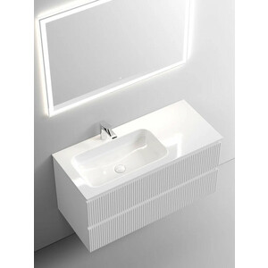 Мебель для ванной Sancos Snob T 100х45 левая, Bianco