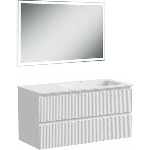 Мебель для ванной Sancos Snob T 100х45 правая, Bianco мебель для ванной emmy мони 40х22 правая белая