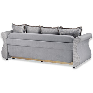 Диван-кровать трехместный Ramart Design Дарем стандарт (Formula 994/Luiza silver)