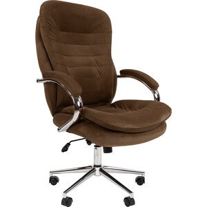 Кресло Chairman Home 795 ткань Т-14 коричневый (00-07116612) компьютерное кресло chairman home 119 т 6 beige 00 07108933