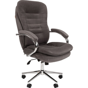 Кресло Chairman Home 795 ткань Т-55 серый (00-07116608) компьютерное кресло chairman home 795 т 14 brown n 00 07116612
