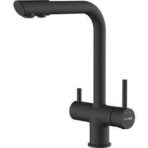 Смеситель для кухни Wasserkraft с подключением фильтра, черный soft-touch (A8367) смеситель для ванны и душа wasserkraft