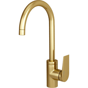 Смеситель для кухни Wasserkraft Aisch матовое золото (5507) смеситель для ванны wasserkraft sauer глянцевое золото 7101