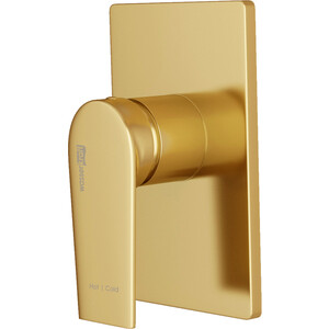 Смеситель для душа Wasserkraft Aisch матовое золото (5551) термостатический смеситель для ванны и душа wasserkraft
