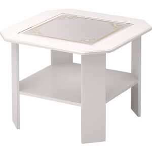 Журнальный стол Ижмебель Виктория (35) белый снег стол садовый квадратный rattan 90x90x75 см полипропилен шоколад