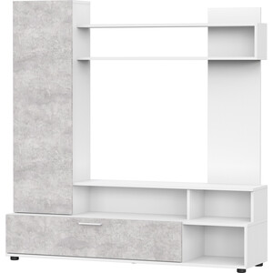 Гостиная SV - мебель МГС 9 Белый / Цемент светлый (101683) гостиная sv мебель мгс 10 белый текстурный 101816