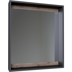 Зеркало Grossman Смарт 70х70 с полкой, графит (207007) зеркало шкаф grossman юнит 70х70 кадена лайт 207011
