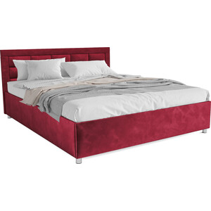 Кровать Mebel Ars Версаль 140 см (бархат красный STAR VELVET 3 DARK RED) кровать mebel ars мишель 140 см кордрой красный