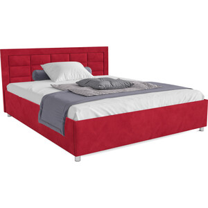 Кровать Mebel Ars Версаль 140 см (кордрой красный) кровать mebel ars версаль 160 см бархат красный star velvet 3 dark red